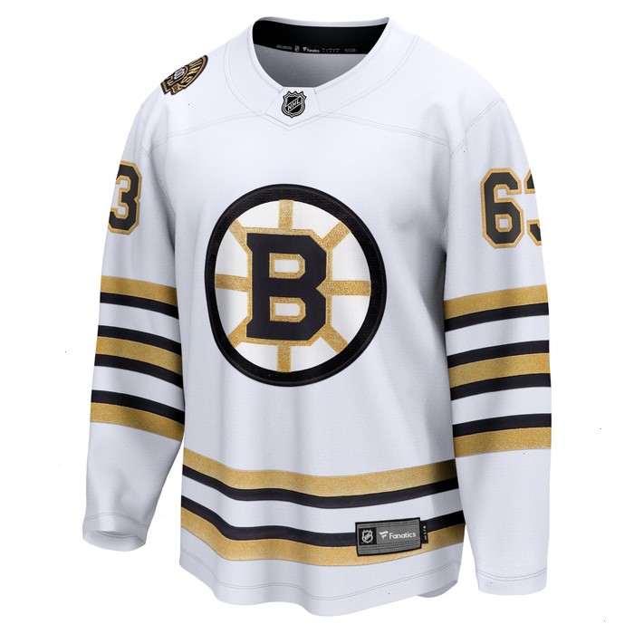 Brad Marchand Boston Bruins Fanatics Branded 100th Anniversary Premier Breakaway Player Jersey - White