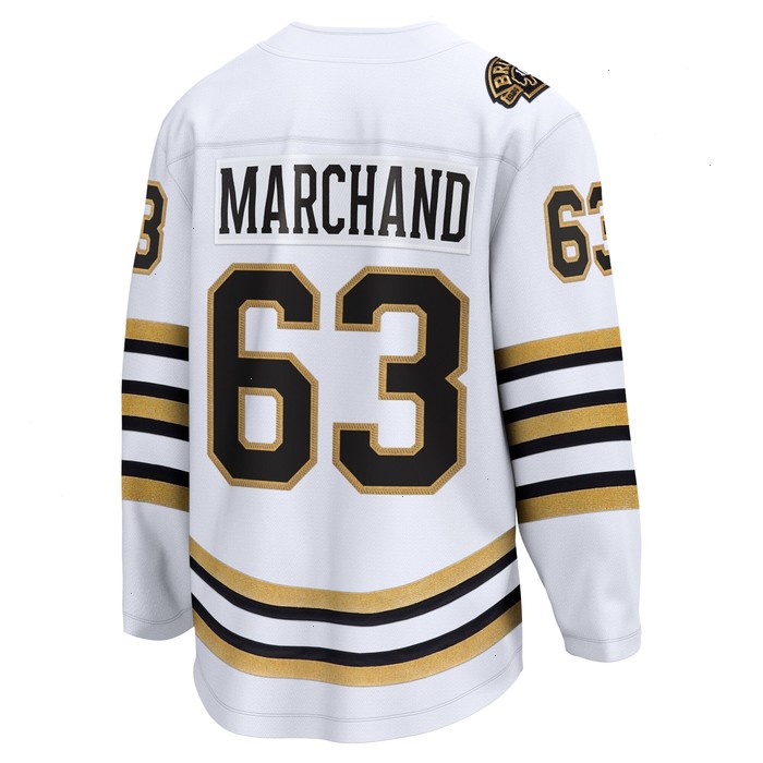 Brad Marchand Boston Bruins Fanatics Branded 100th Anniversary Premier Breakaway Player Jersey - White