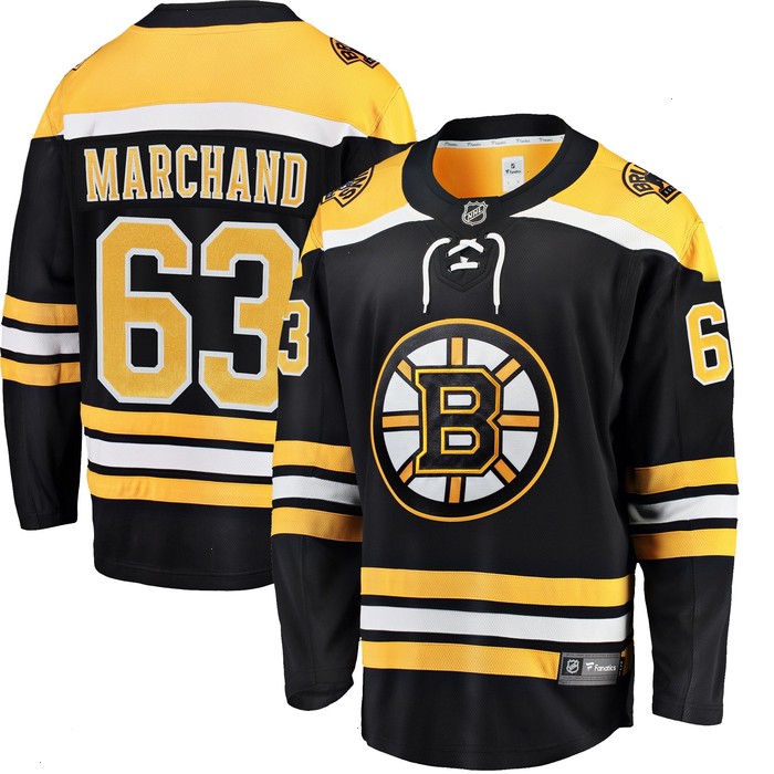 Brad Marchand Boston Bruins Fanatics Branded Home Breakaway Jersey - Black