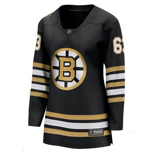 Brad Marchand Boston Bruins Fanatics Branded Women's 100th Anniversary Premier Breakaway Player Jersey - Black