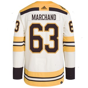 Brad Marchand Boston Bruins adidas Primegreen Authentic Pro Player Jersey - Cream