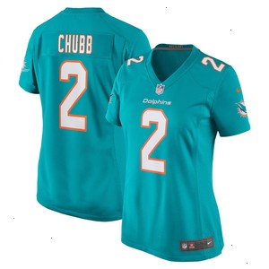 Bradley Chubb Miami Dolphins Nike Women's Game Player Jersey - Aqua