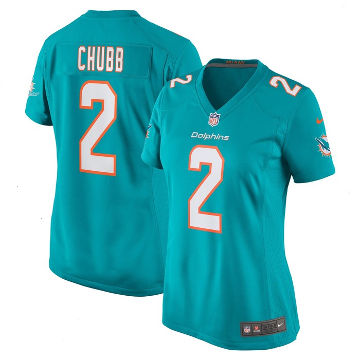 Bradley Chubb Miami Dolphins Nike Women's Game Player Jersey - Aqua