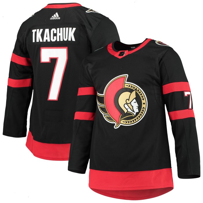 Brady Tkachuk Ottawa Senators adidas Home Primegreen Authentic Pro Player Jersey - Black