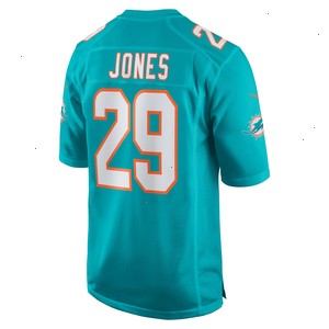 Brandon Jones Miami Dolphins Nike Team Game Jersey - Aqua