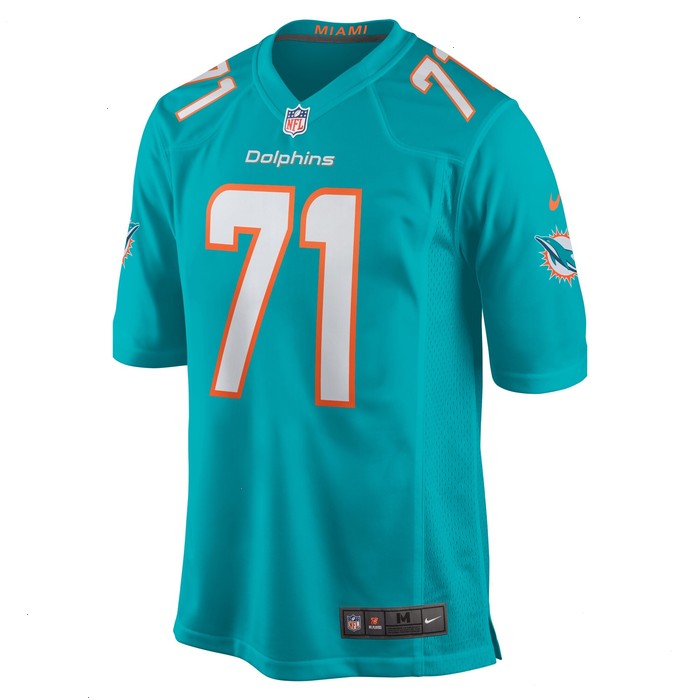 Brandon Shell Miami Dolphins Nike Home Game Player Jersey - Aqua