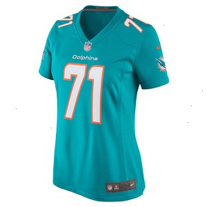 Brandon Shell Miami Dolphins Nike Women's Home Game Player Jersey - Aqua