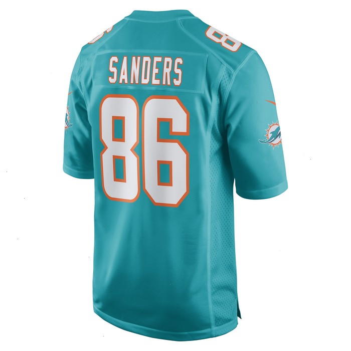 Braylon Sanders Miami Dolphins Nike Game Player Jersey - Aqua