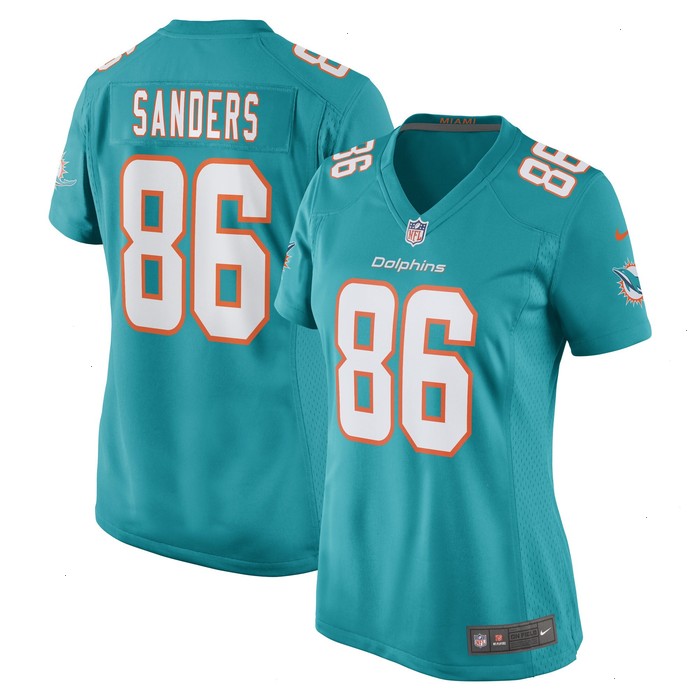 Braylon Sanders Miami Dolphins Nike Women's Game Player Jersey - Aqua