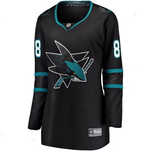 Brent Burns San Jose Sharks Fanatics Branded Women's Alternate Breakaway Player Jersey - Black