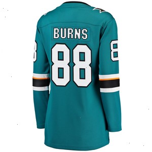 Brent Burns San Jose Sharks Fanatics Branded Women's Home Breakaway Player Jersey - Teal