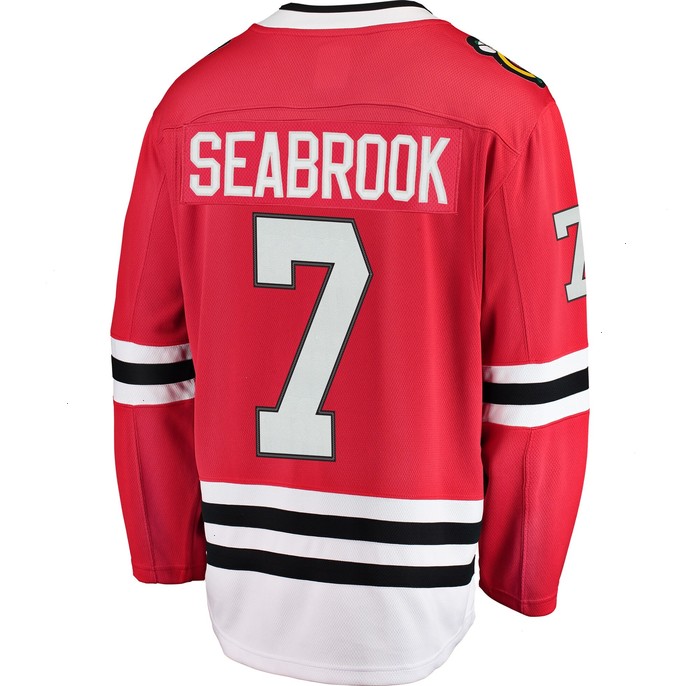 Brent Seabrook Chicago Blackhawks Fanatics Branded Home Breakaway Player Jersey - Red