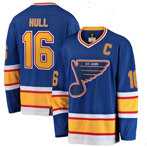 Brett Hull St. Louis Blues Fanatics Branded Premier Breakaway Retired Player Jersey - Blue