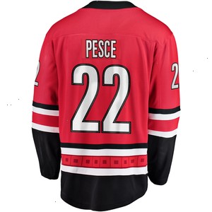 Brett Pesce Carolina Hurricanes Fanatics Branded Alternate Breakaway Player Jersey - Red