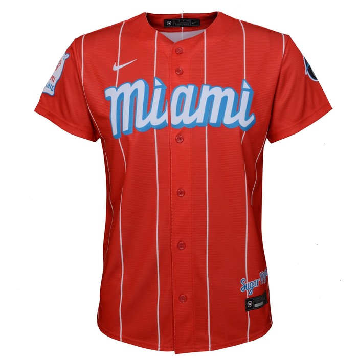 Brian Anderson Miami Marlins Nike Youth City Connect Replica Player Jersey - Red