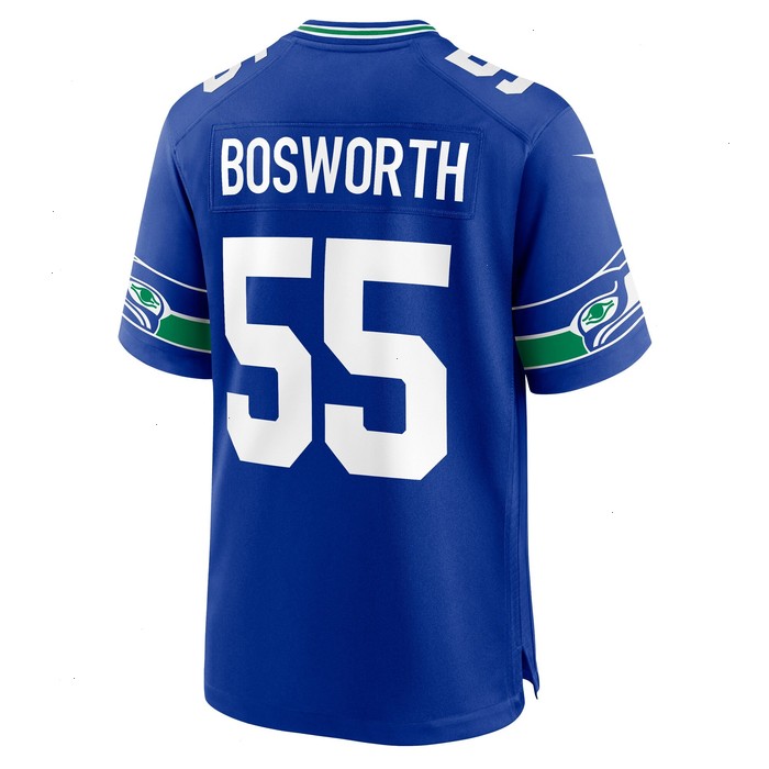 Brian Bosworth Seattle Seahawks Nike Throwback Retired Player Game Jersey - Royal