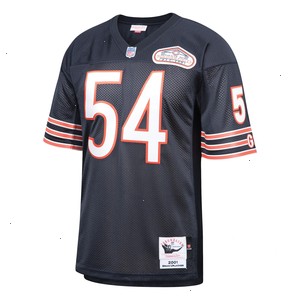 Brian Urlacher Chicago Bears Mitchell & Ness 2001 Authentic Throwback Retired Player Jersey - Navy