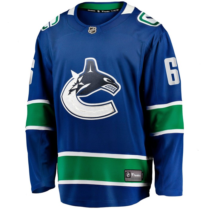 Brock Boeser Vancouver Canucks Fanatics Branded Home Breakaway Jersey - Blue