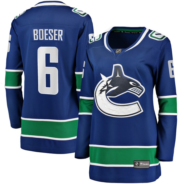 Brock Boeser Vancouver Canucks Fanatics Branded Women's Home Breakaway Jersey - Blue