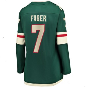 Brock Faber Minnesota Wild Fanatics Branded Women's Home Breakaway Player Jersey - Green