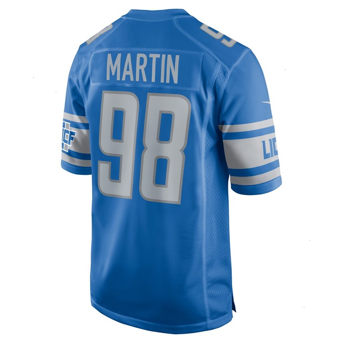 Brodric Martin Detroit Lions Nike Team Game Jersey - Blue