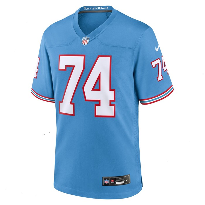 Bruce Matthews Tennessee Titans Nike Oilers Throwback Retired Player Game Jersey - Light Blue