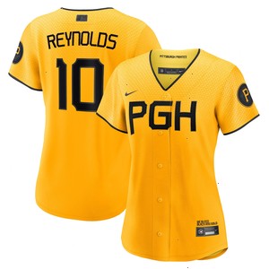 Bryan Reynolds Pittsburgh Pirates Nike Women's 2023 City Connect Replica Player Jersey - Gold