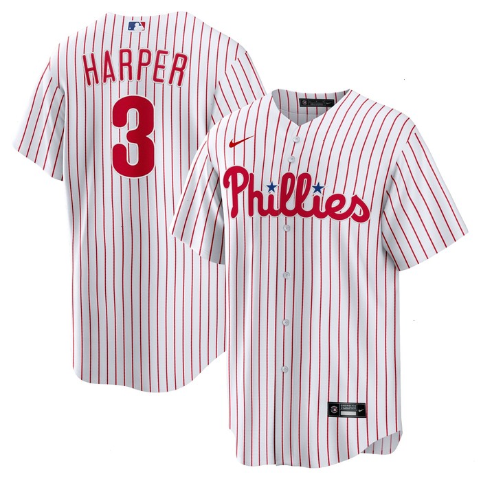 Bryce Harper Philadelphia Phillies Nike Home Replica Player Name Jersey - White