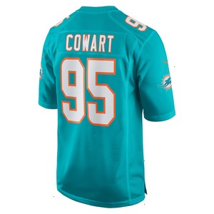 Byron Cowart Miami Dolphins Nike Game Jersey - Aqua