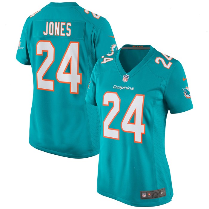 Byron Jones Miami Dolphins Nike Women's Game Jersey - Aqua