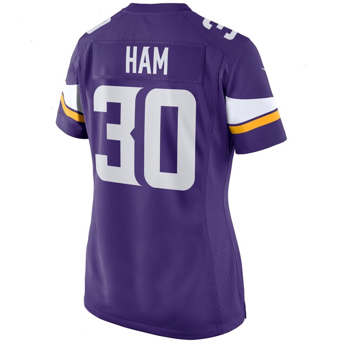 C.J. Ham Minnesota Vikings Nike Women's Game Jersey - Purple