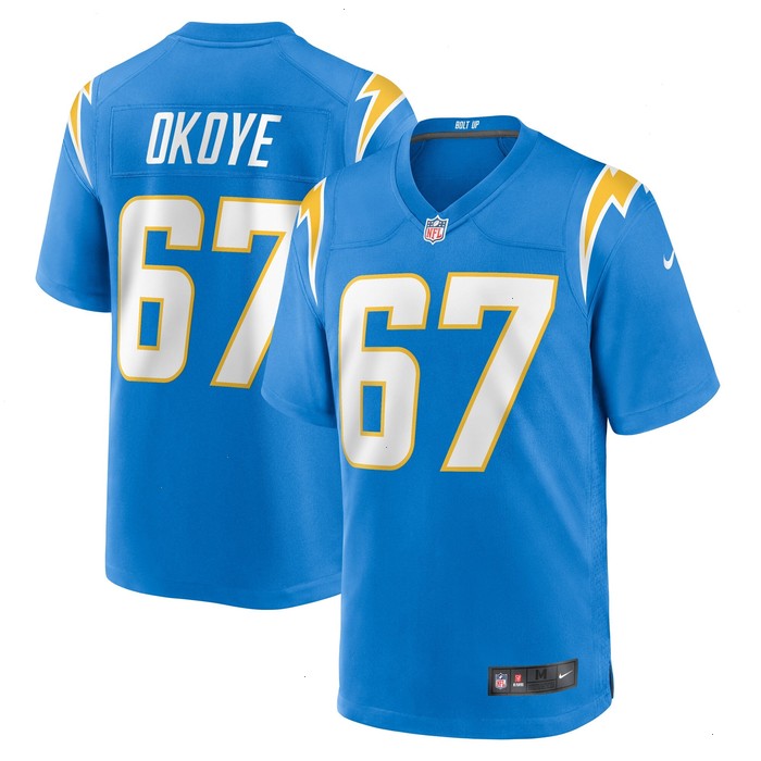 CJ Okoye Los Angeles Chargers Nike Team Game Jersey - Powder Blue