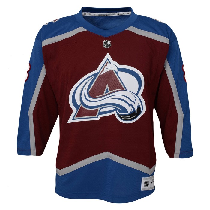 Cale Makar Colorado Avalanche Youth Home Replica Player Jersey - Burgundy