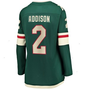 Calen Addison Minnesota Wild Fanatics Branded Women's Home Breakaway Player Jersey - Green