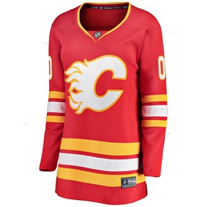 Calgary Flames Fanatics Branded Women's Home Breakaway Custom Jersey - Red