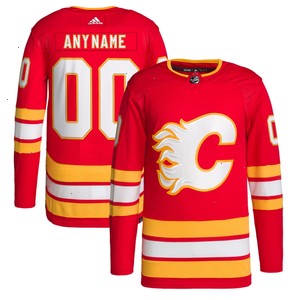 Calgary Flames adidas 2020/21 Home Primegreen Authentic Pro Custom Jersey - Red