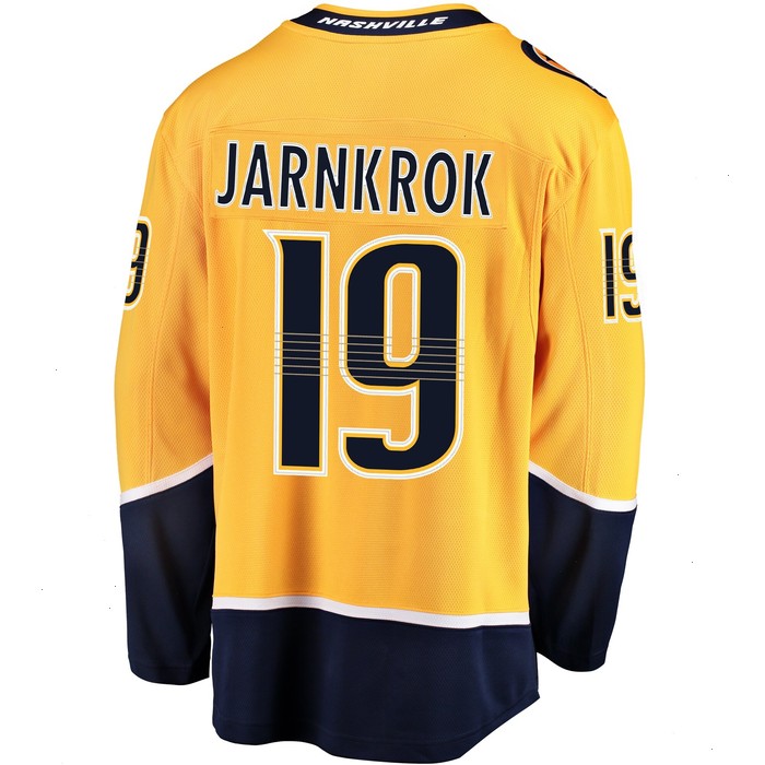 Calle Jarnkrok Nashville Predators Fanatics Branded Breakaway Player Jersey - Gold