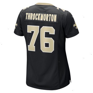 Calvin Throckmorton New Orleans Saints Nike Women's Game Player Jersey - Black