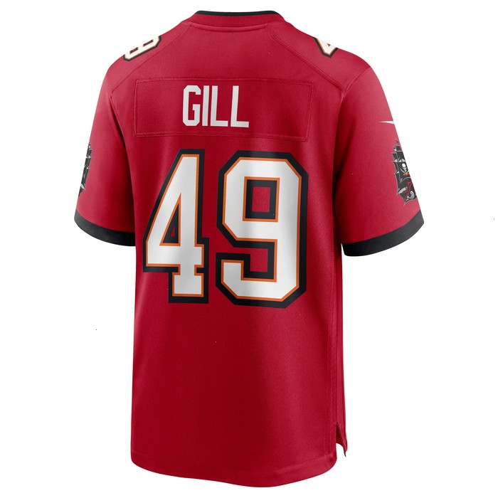 Cam Gill Tampa Bay Buccaneers Nike Game Jersey - Red