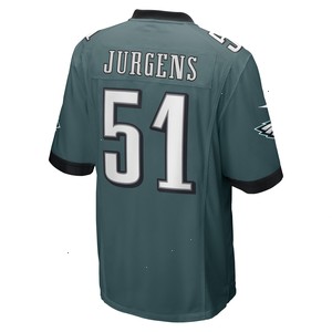 Cam Jurgens Philadelphia Eagles Nike Game Player Jersey - Midnight Green