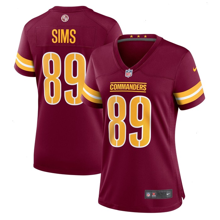 Cam Sims Washington Commanders Nike Women's Game Jersey - Burgundy