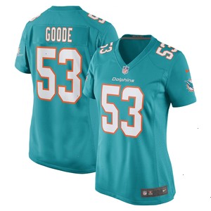 Cameron Goode Miami Dolphins Nike Women's Game Player Jersey - Aqua