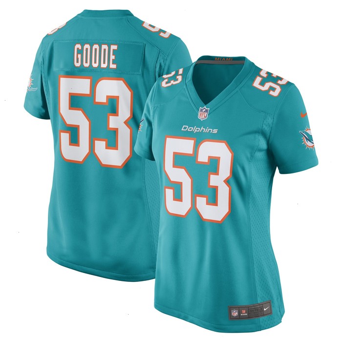 Cameron Goode Miami Dolphins Nike Women's Game Player Jersey - Aqua