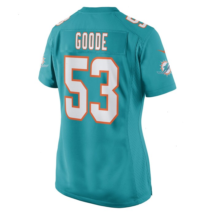 Cameron Goode Miami Dolphins Nike Women's Game Player Jersey - Aqua