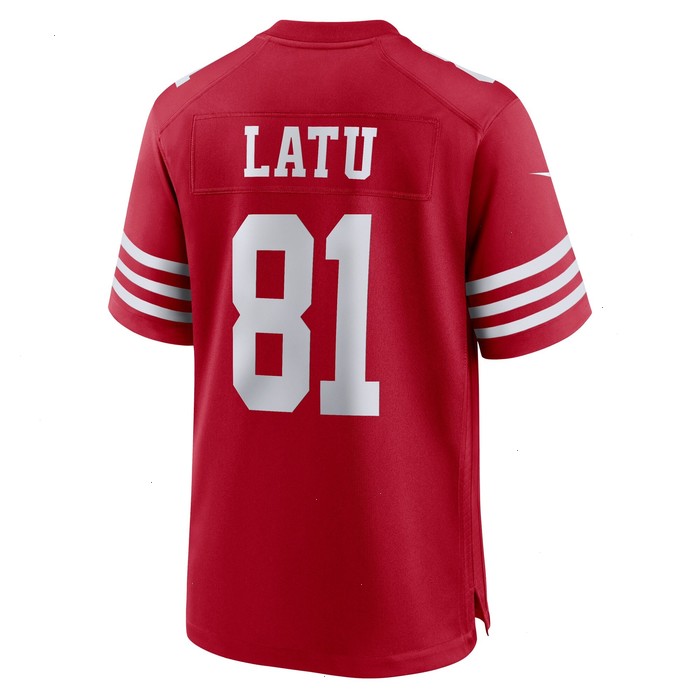 Cameron Latu San Francisco 49ers Nike Team Game Jersey - Scarlet