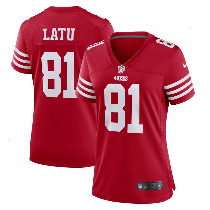 Cameron Latu San Francisco 49ers Nike Women's Team Game Jersey - Scarlet