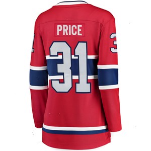 Carey Price Montreal Canadiens Fanatics Branded Women's Home Breakaway Player Jersey - Red