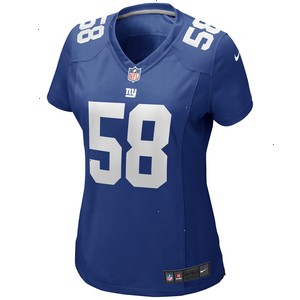 Carl Banks New York Giants Nike Women's Game Retired Player Jersey - Royal