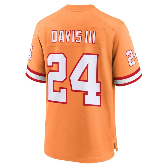 Carlton Davis III Tampa Bay Buccaneers Nike Throwback Game Jersey - Orange