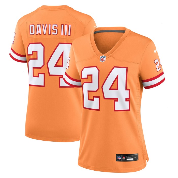 Carlton Davis III Tampa Bay Buccaneers Nike Women's Throwback Game Jersey - Orange